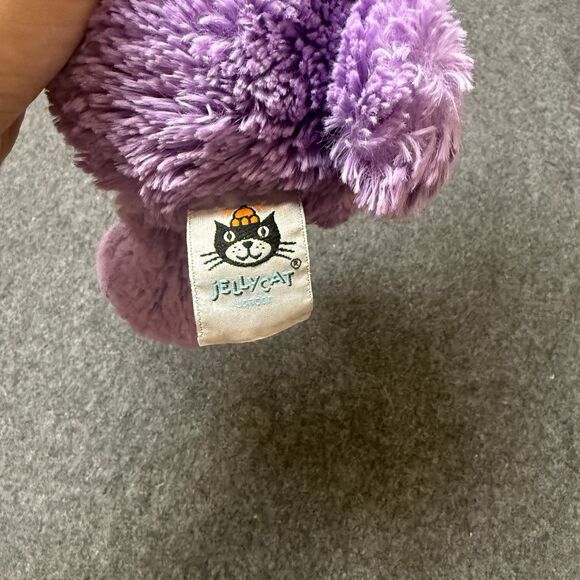 Jellycat Bashful Iris Bunny Rabbit 12” Plush Stuffed Animal Purple RARE RETIRED - Picture 5 of 8